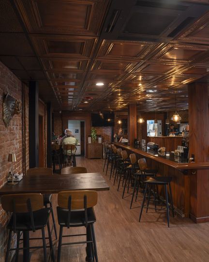 The bar downstairs