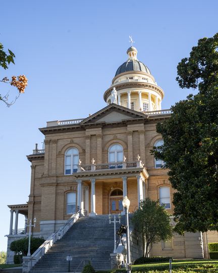 The courthouse across the street