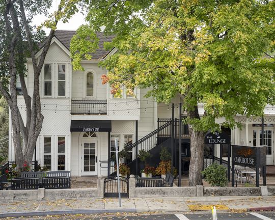 The whole front of the house